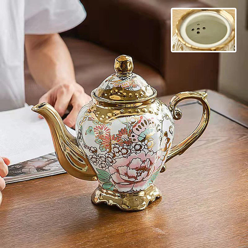 Théière en porcelaine anglaise deluxe Multicolor Ma Théière