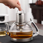 Théière en verre à induction avec filtre 800ml - 1000ml Ma Théière