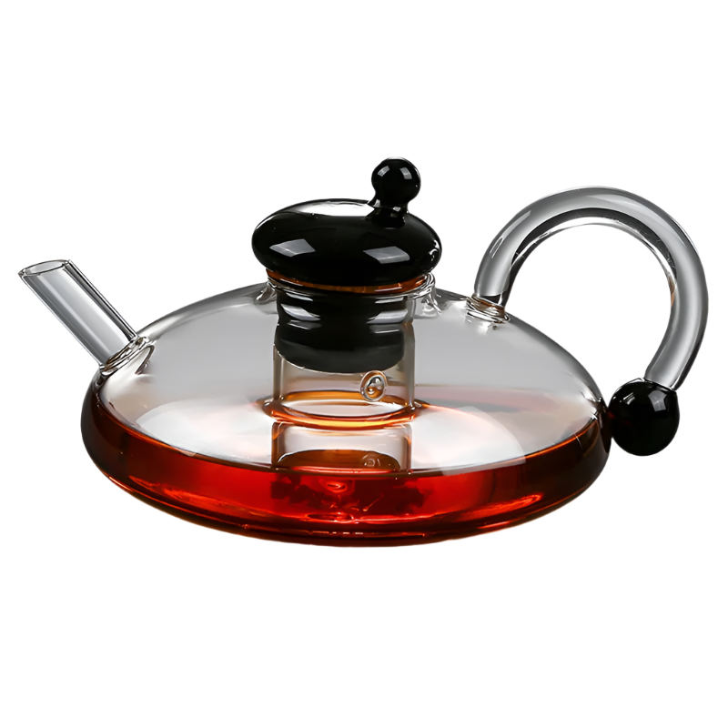 Théière en verre à thé anglais authentique
