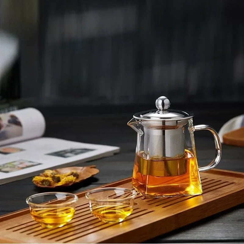 Théière en verre avec infuseur - THEENCE Ma Théière