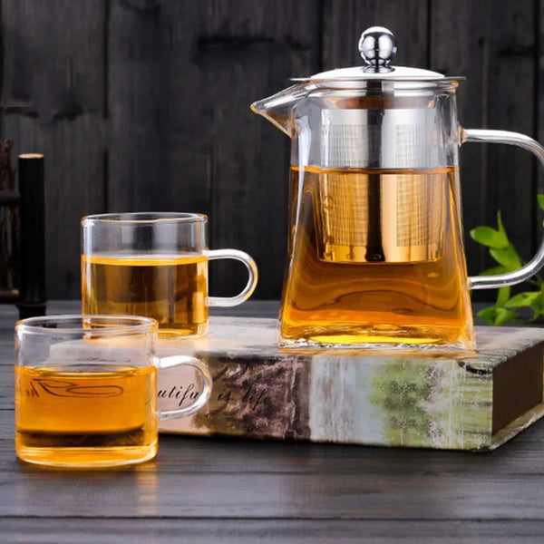 Théière en verre avec infuseur - THEENCE Ma Théière