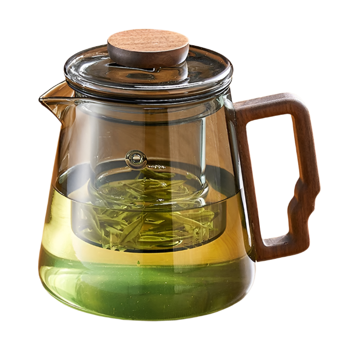 Théière en verre grisé avec filtre - 620ML