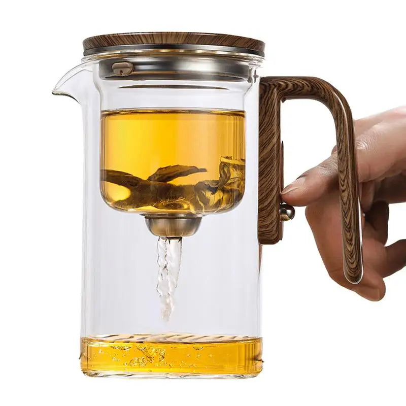 Théière en verre transparent aspiration magnétique Ma Théière