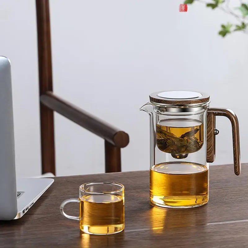 Théière en verre transparent aspiration magnétique Ma Théière