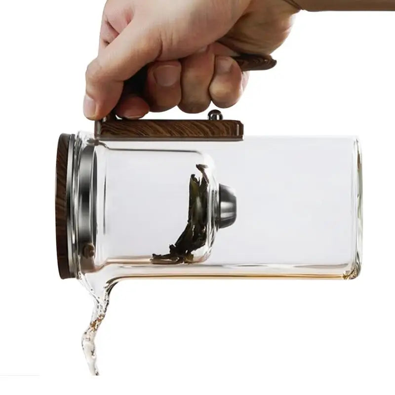 Théière en verre transparent aspiration magnétique Ma Théière