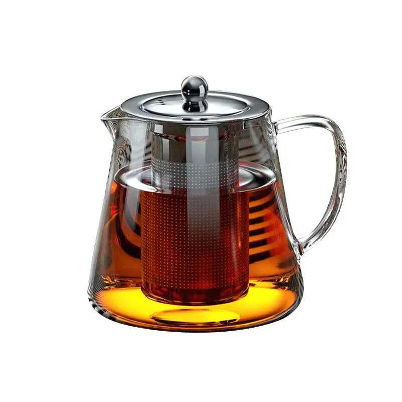 Théière en verre transparent avec filtre Ma Théière