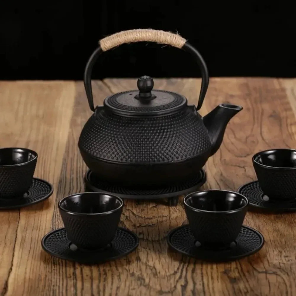 Théière japonaise en fonte avec filtre noire - 300ml / 800ml Ma Théière