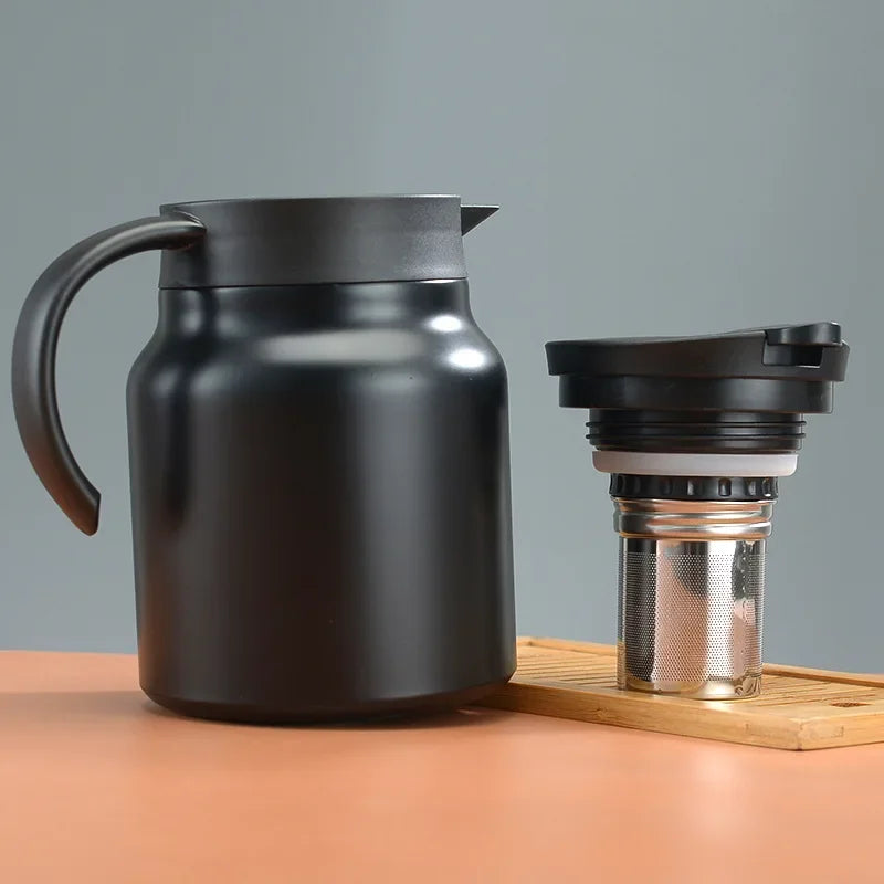 Théière thermos avec filtre noire 1000ml Ma Théière